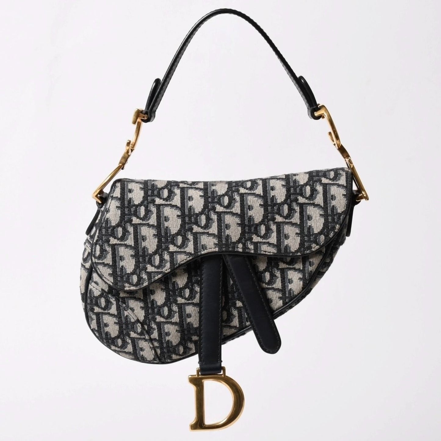 Dior Saddle Mini Bag M ZQ Oblique Navy — view 4