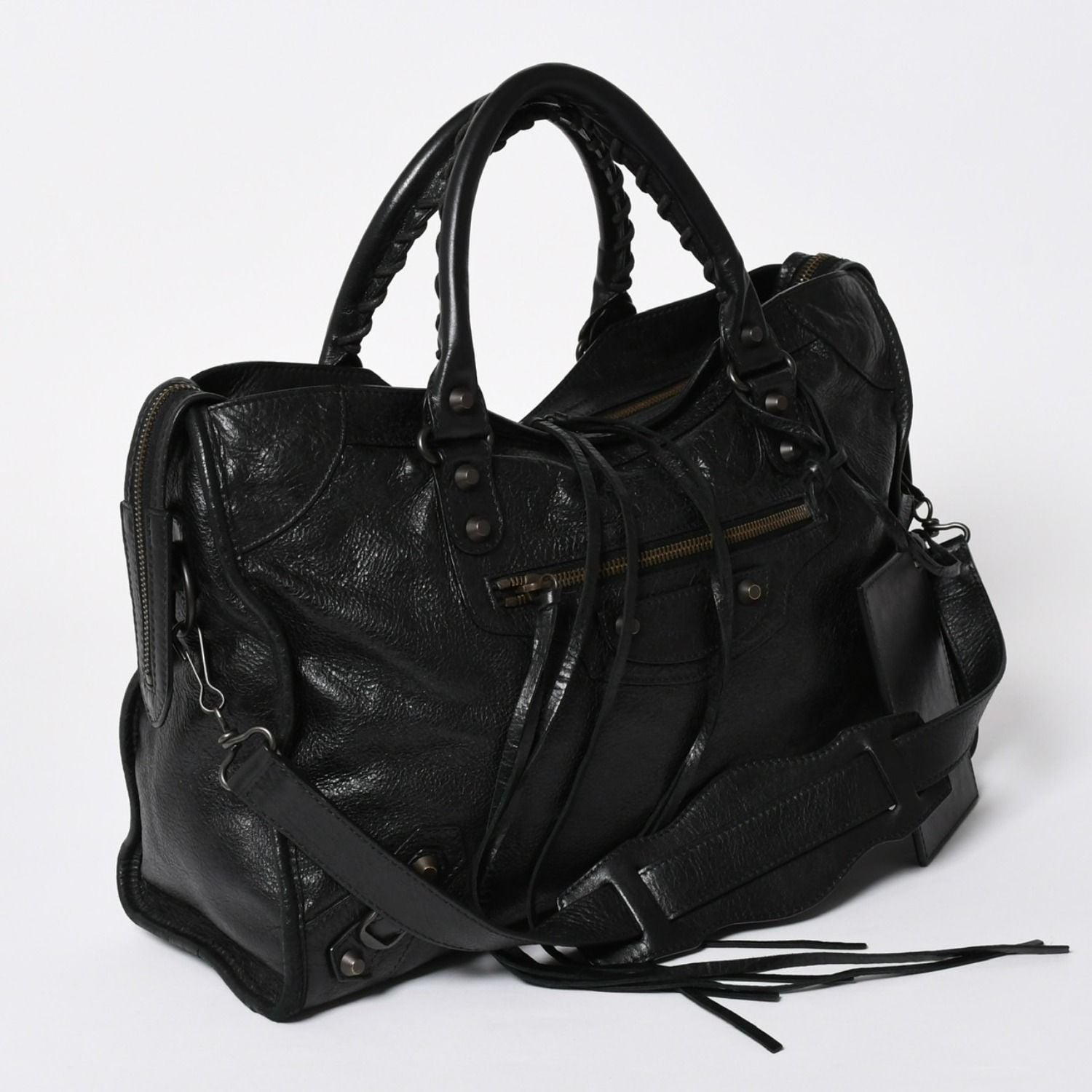 Balenciaga the City 2-Way Black Shoulder Bag — view 3