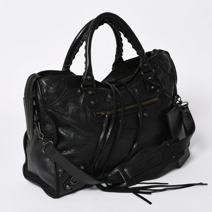 Balenciaga the City 2-Way Black Shoulder Bag — view 3