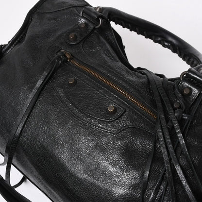 Balenciaga the City 2-Way Black Shoulder Bag — view 8