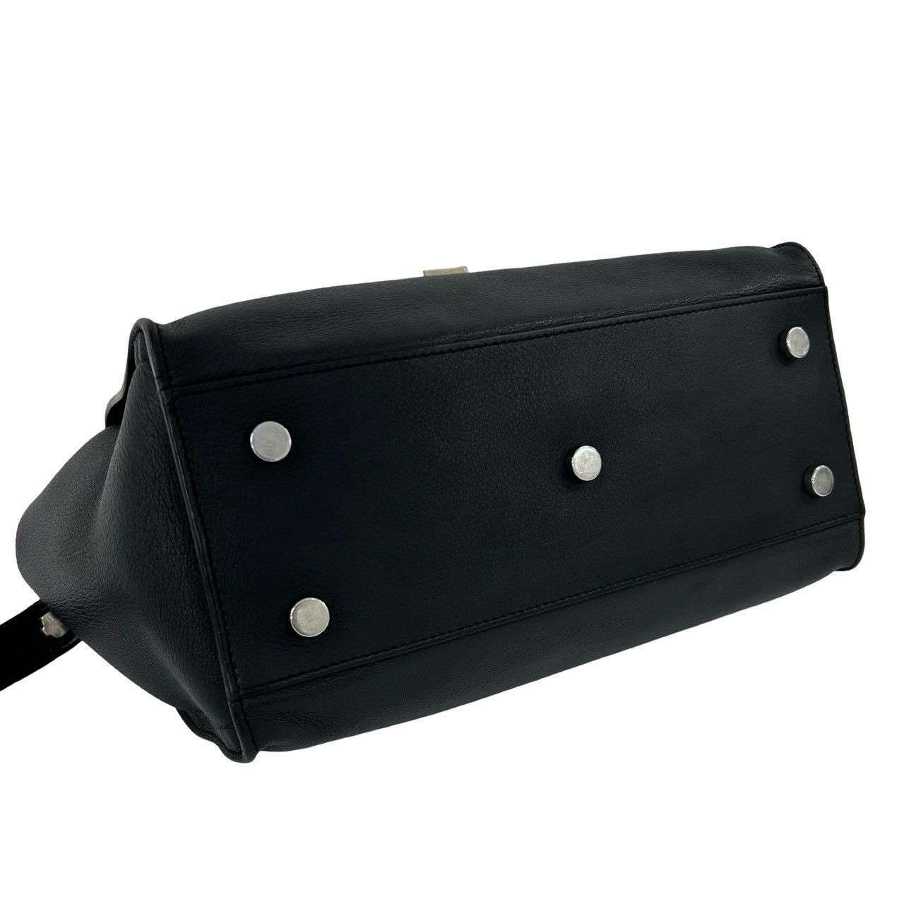 Saint Laurent with Lock Paris Baby Downtown Cabas Leather 2-Way Shoulder Bag — view 7