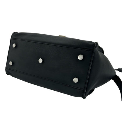 Saint Laurent with Lock Paris Baby Downtown Cabas Leather 2-Way Shoulder Bag — view 8