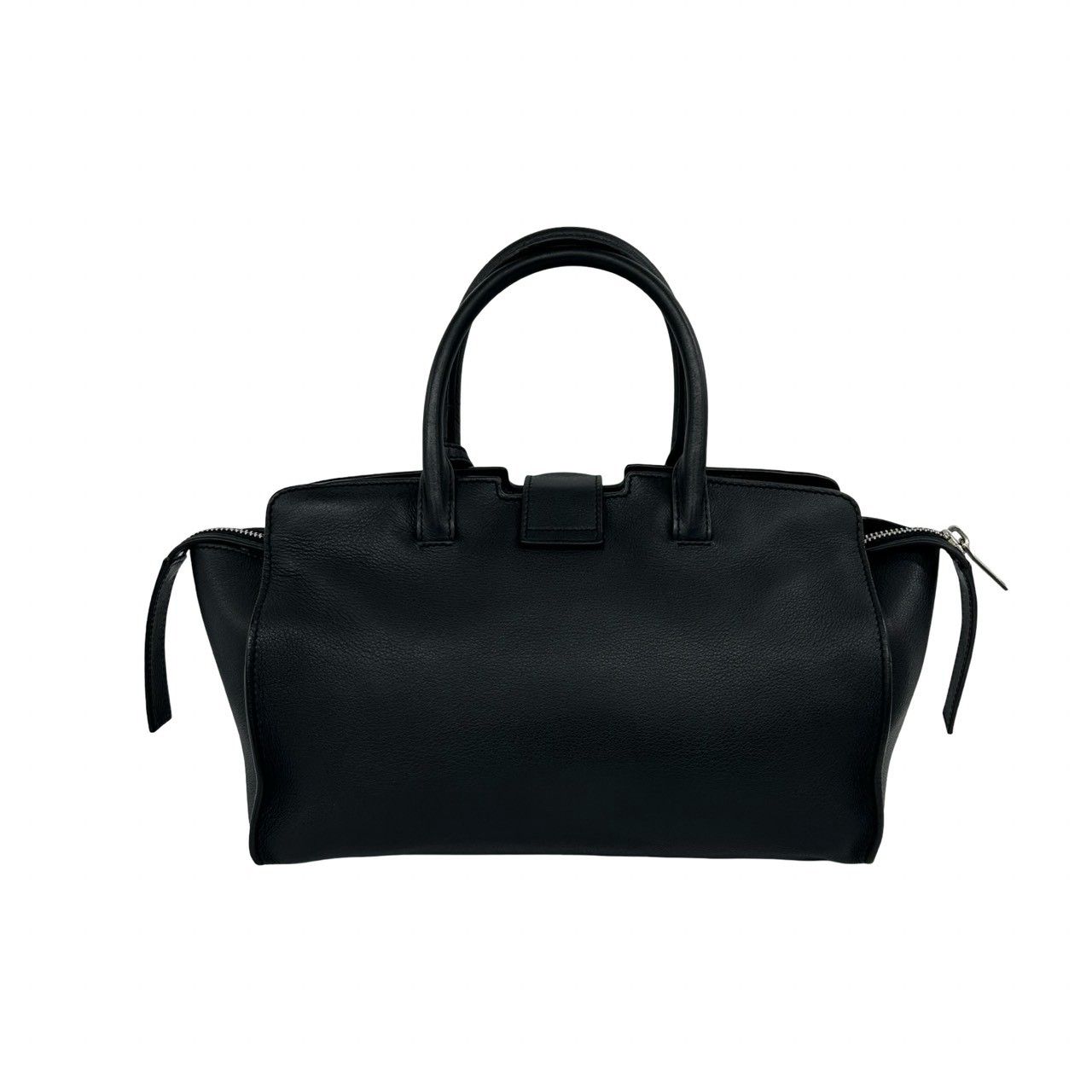 Saint Laurent with Lock Paris Baby Downtown Cabas Leather 2-Way Shoulder Bag — view 3