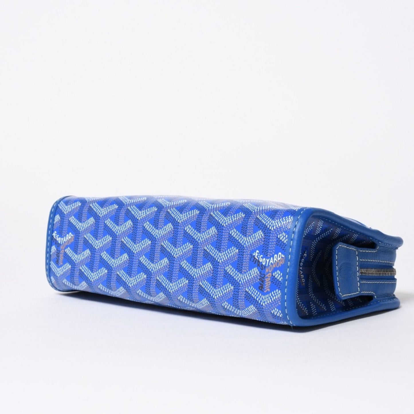 Goyard Jouvence PM Pouch Clutch Leather Blue — view 7