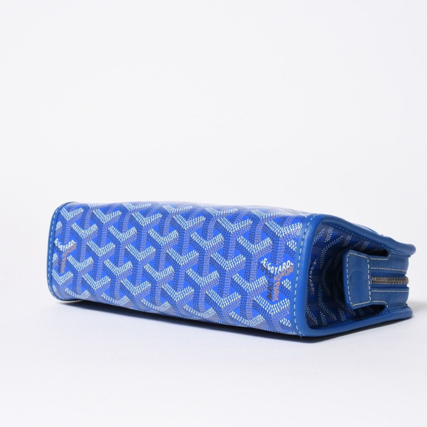 Goyard Jouvence PM Pouch Clutch Leather Blue — view 7