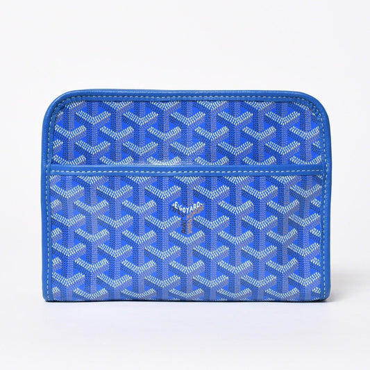 Goyard Jouvence PM Pouch Clutch Leather Blue