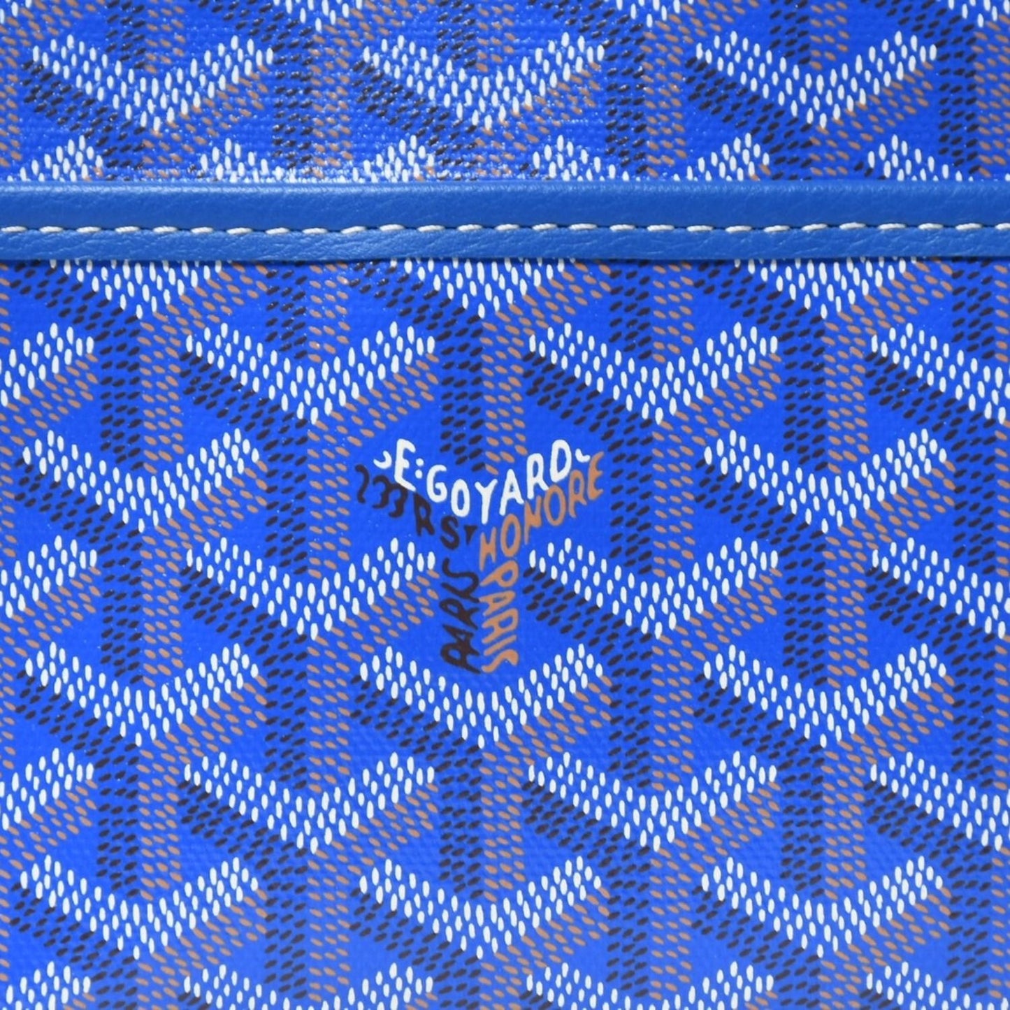 Goyard Jouvence PM Pouch Clutch Leather Blue — view 6