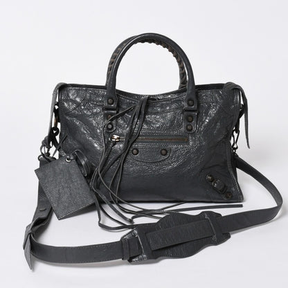 Balenciaga Classic City S Shoulder Bag Gray