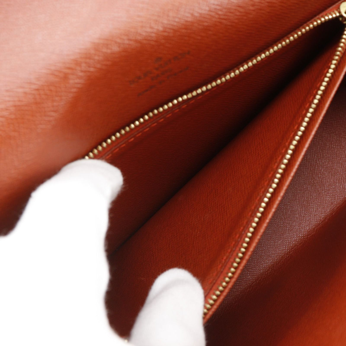Louis Vuitton Tribeca Long Damier Canvas Brown Shoulder Bag — view 6