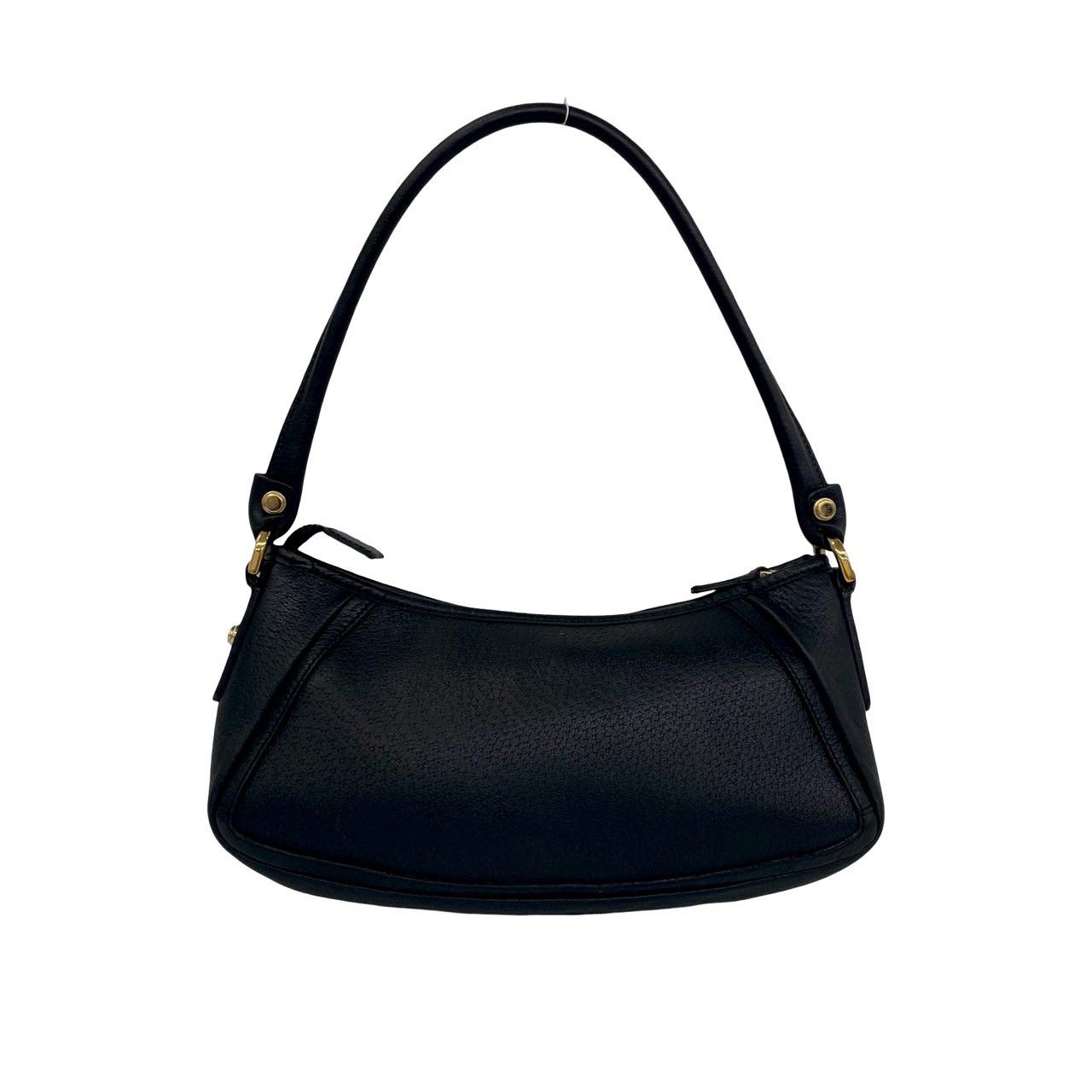 Gucci Abbey Log Leather Mini Shoulder Bag Pouch Black — view 3