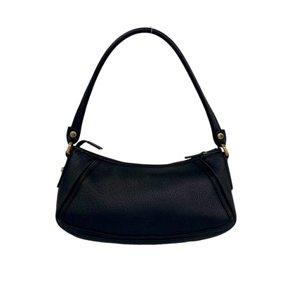 Gucci Abbey Log Leather Mini Shoulder Bag Pouch Black — view 3
