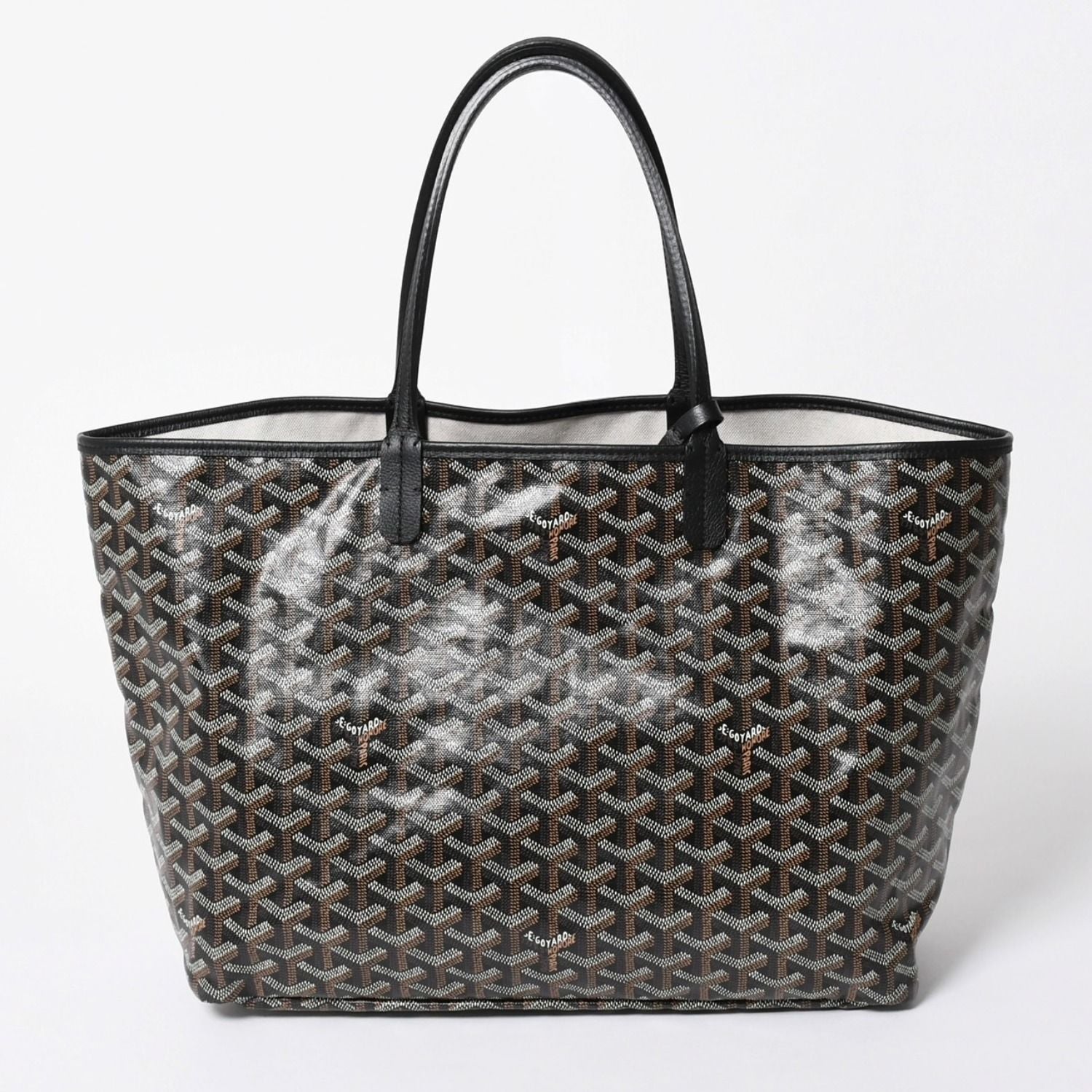 Goyard Saint Louis PM Tote Bag Black Leather — view 2