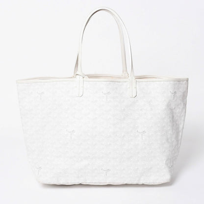 Goyard Saint Louis PM Tote Bag White Leather