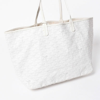 Goyard Saint Louis PM Tote Bag White Leather — view 3
