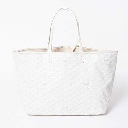 Goyard Saint Louis PM Tote Bag White Leather — view 2