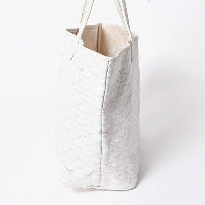 Goyard Saint Louis PM Tote Bag White Leather — view 4