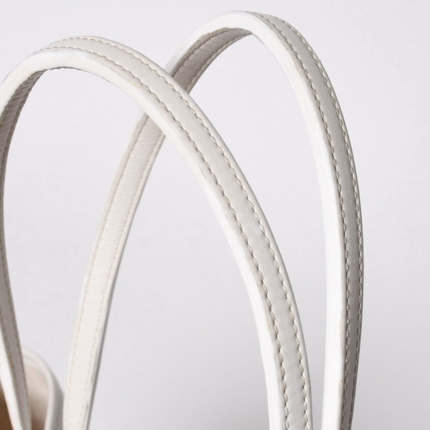 Goyard Saint Louis PM Tote Bag White Leather — view 7