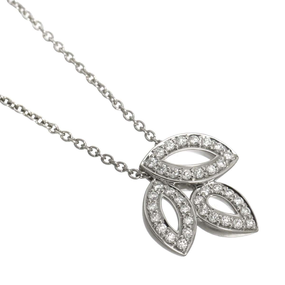 Harry Winston Lily Cluster Mini Diamond Necklace 40 Platinum — view 3