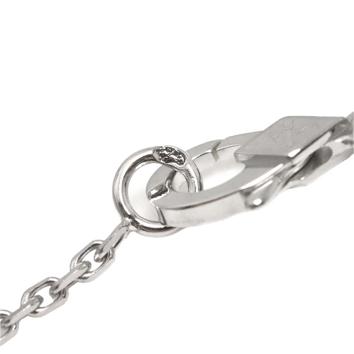 Van Cleef & Arpels Vintage Alhambra Guilloche Necklace 42 18k White Gold — view 7
