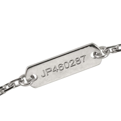 Van Cleef & Arpels Vintage Alhambra Guilloche Necklace 42 18k White Gold — view 5