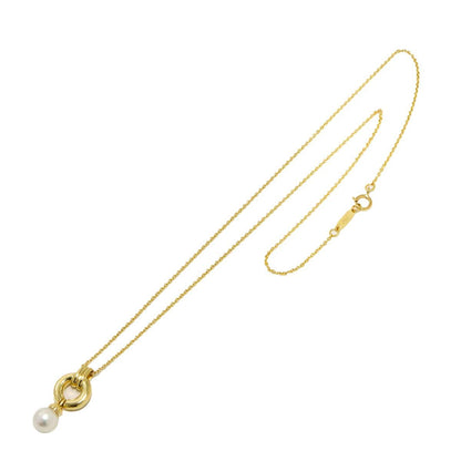 Tiffany & Co Door Knock Akoya Pearl 6.1 Necklace 40 18k Yellow Gold — view 2