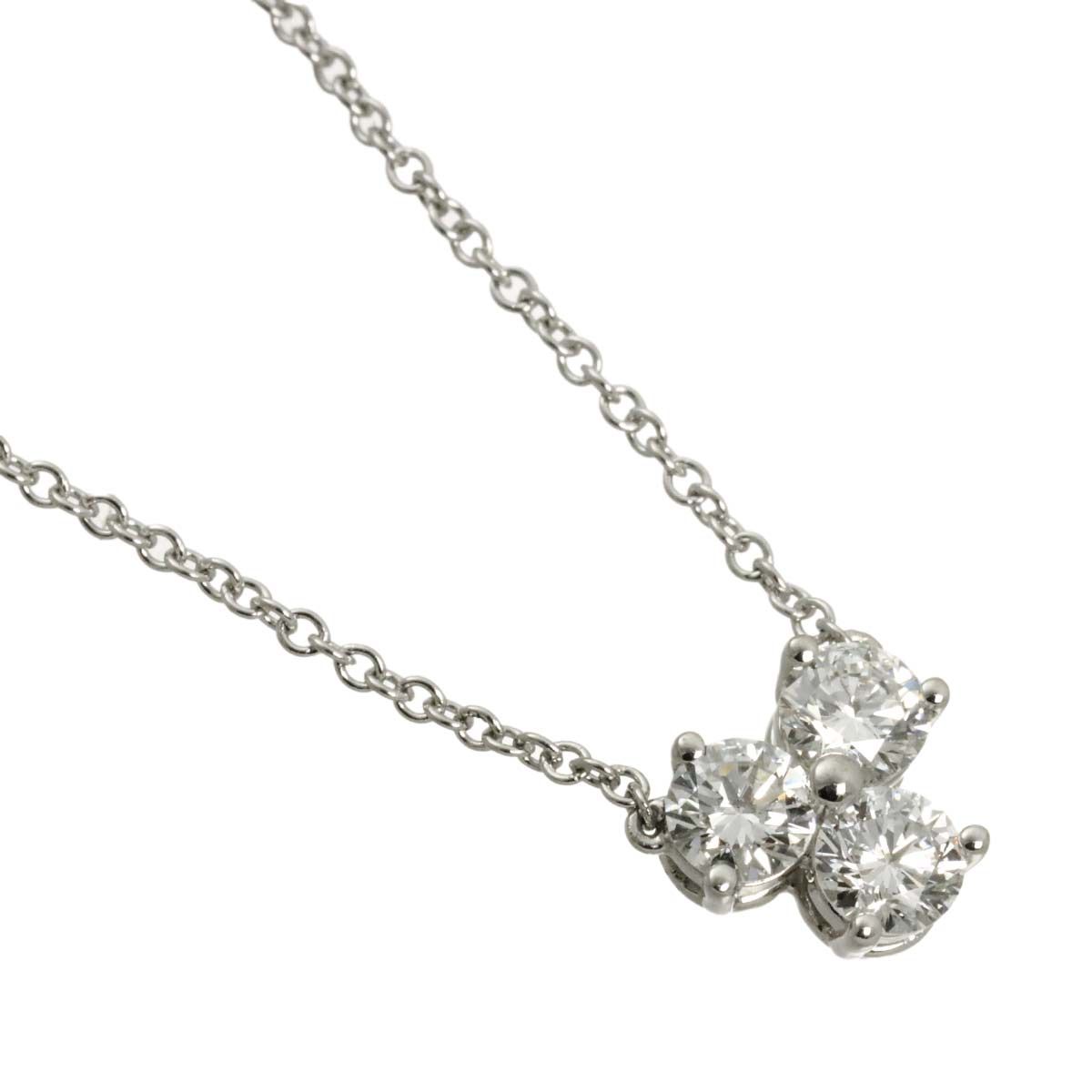 Tiffany & Co Aria Diamond Necklace 40 Platinum — view 3