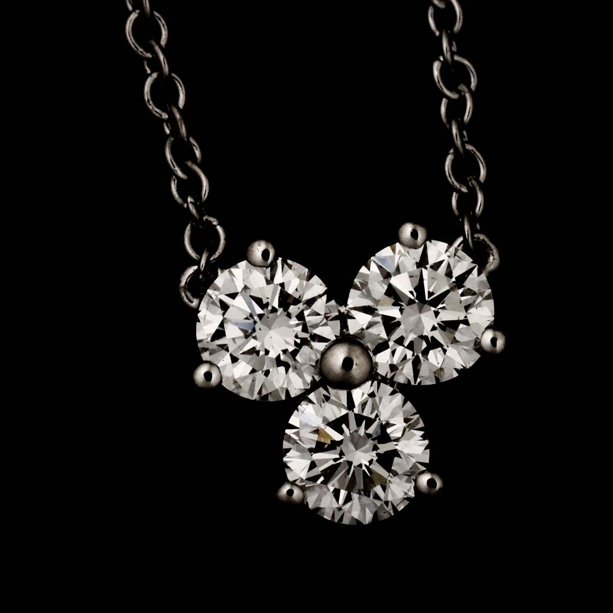 Tiffany & Co Aria Diamond Necklace 40 Platinum — view 6