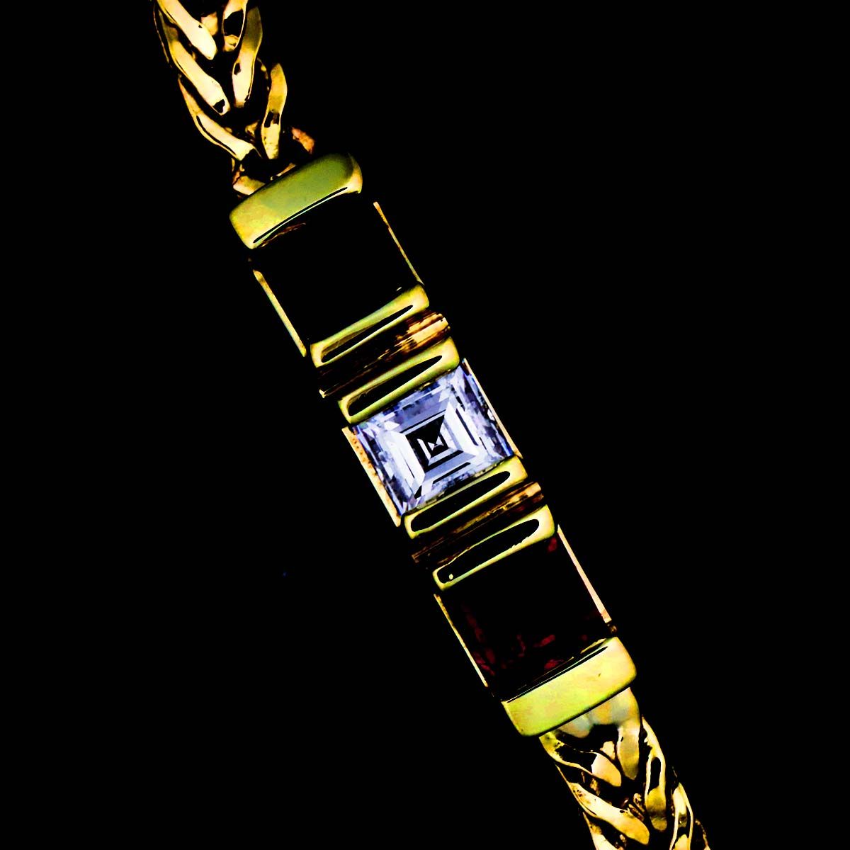 Tiffany & Co Diamond Ruby Bracelet 16.5 14k Yellow Gold — view 8