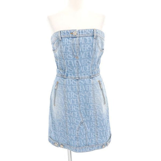 Versace Denim Dress Blue