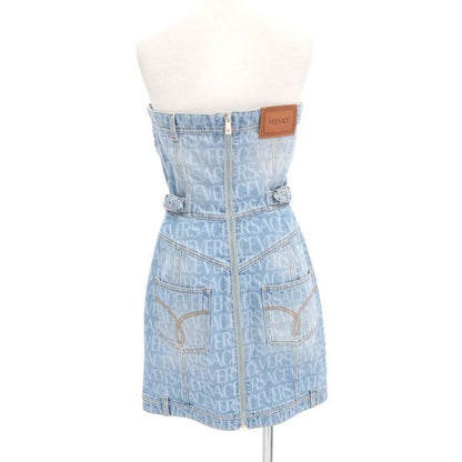 Versace Denim Dress Blue — view 2