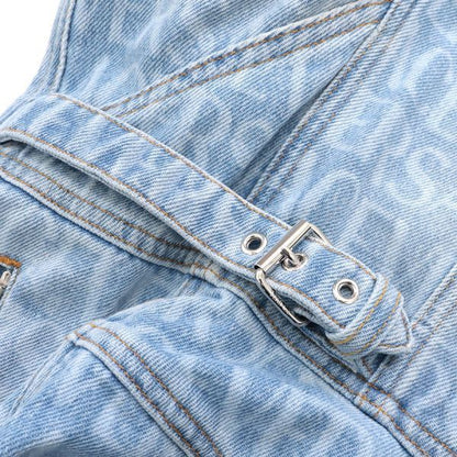 Versace Denim Dress Blue — view 5