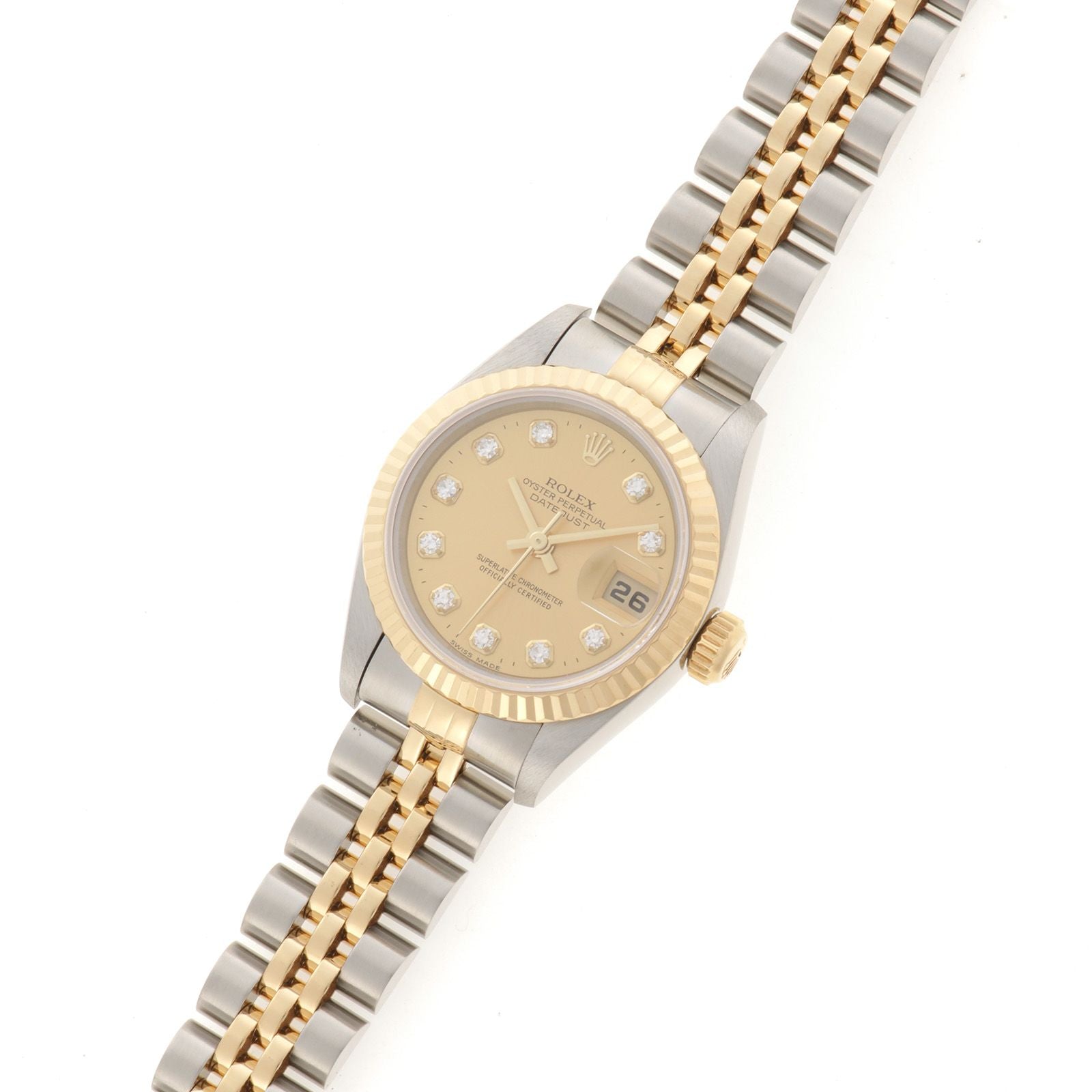Rolex Datejust Diamond 18k Yellow Gold Stainless Steel Automatic — view 2