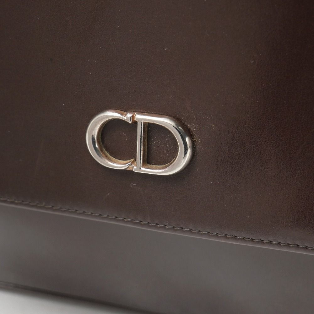 Dior Vintage Shoulder Bag Leather CD Logo — view 8