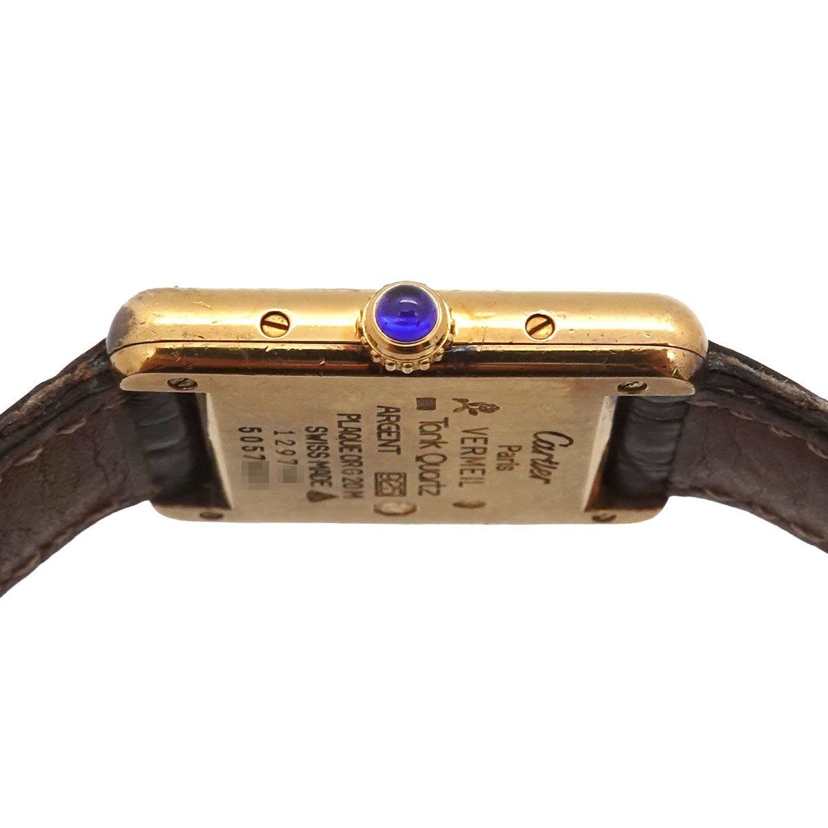 Cartier Must Tank SM Vermeil Vintage Watch 925 Sterling Silver Quartz — view 5