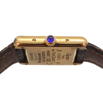 Cartier Must Tank SM Vermeil Vintage Watch 925 Sterling Silver Quartz — view 5