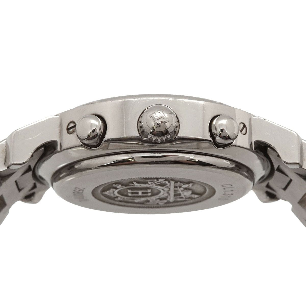 Hermes Clipper Chronograph Vintage Watch Date Black Quartz — view 5