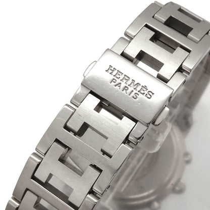 Hermes Clipper Chronograph Vintage Watch Date Black Quartz — view 6