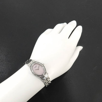 Hermes Clipper Nacre Oval Vintage Watch Diamond Bezel Quartz — view 3
