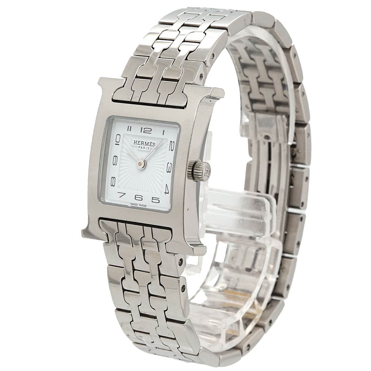 Hermes H Watch White Quartz — view 3