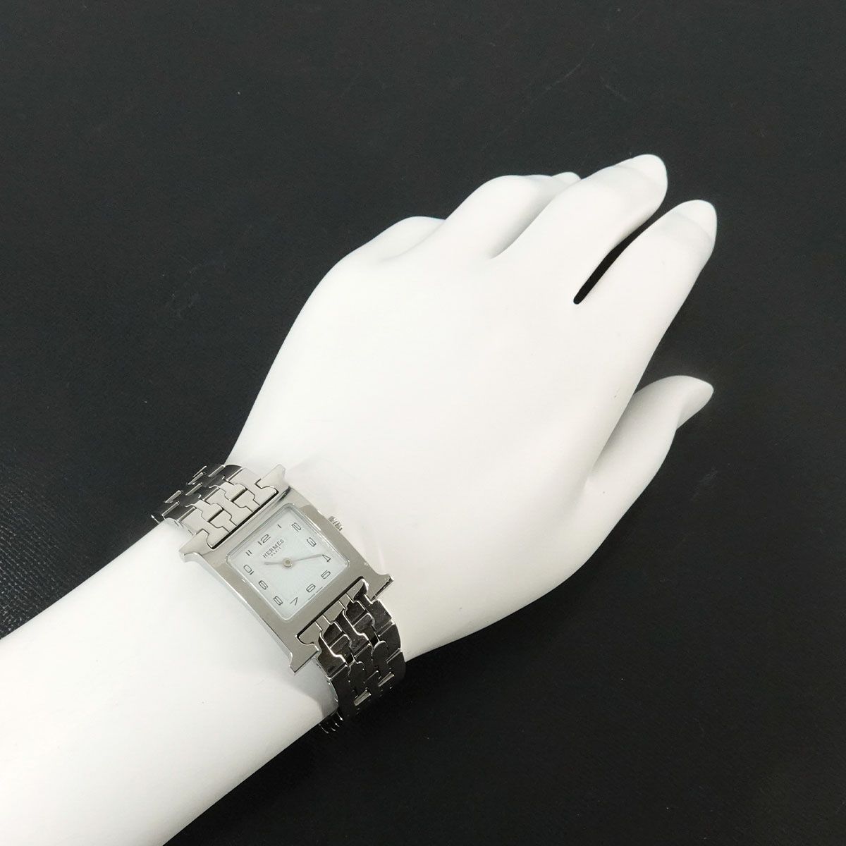Hermes H Watch White Quartz — view 4