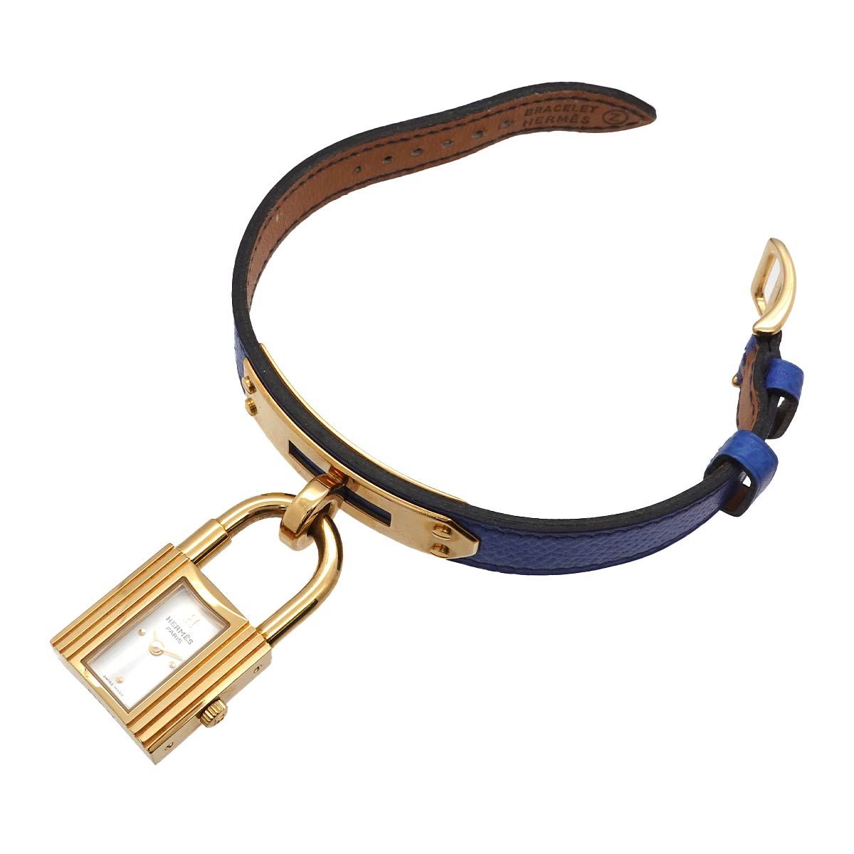 Hermes Kelly Watch Vintage White Blue Quartz — view 4