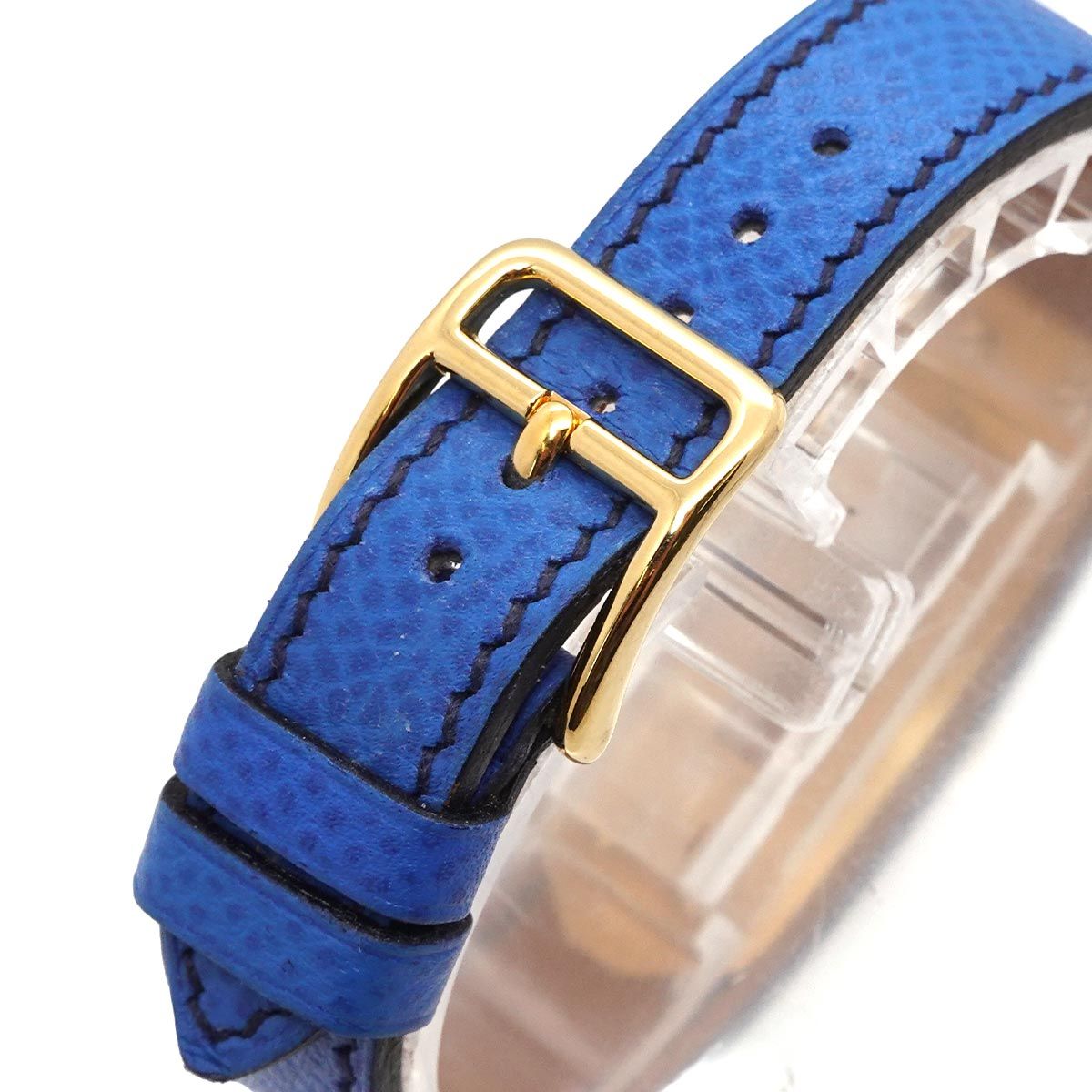Hermes Kelly Watch Vintage White Blue Quartz — view 8