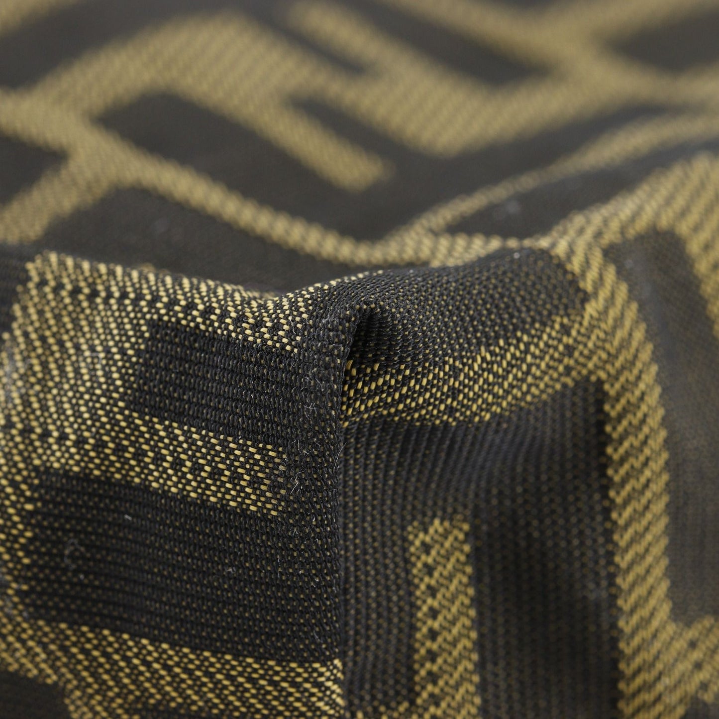 Fendi Zucca Nylon Canvas Brown Boston Bag — view 4