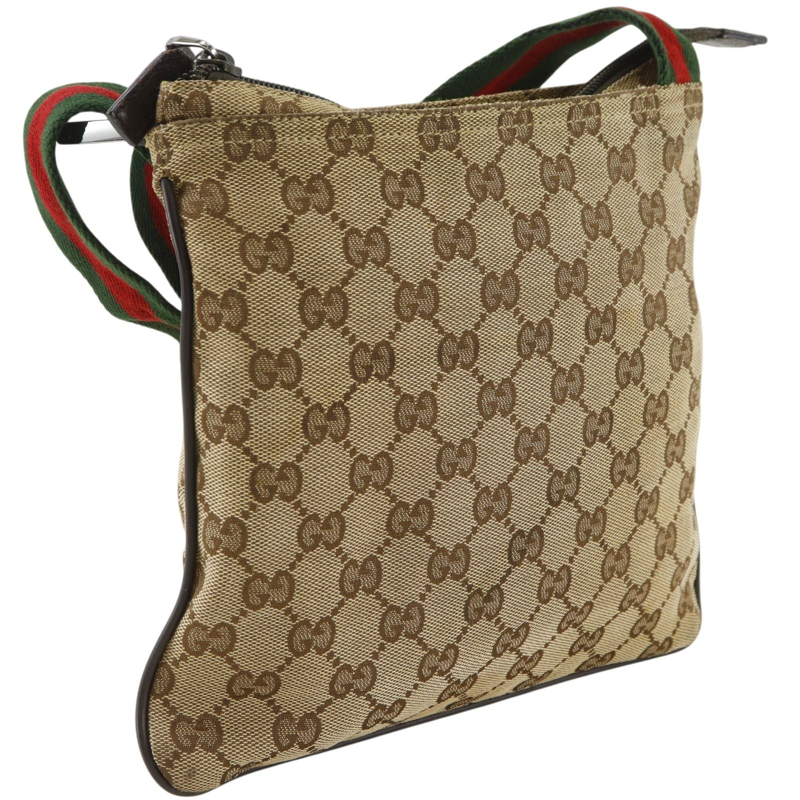 Gucci Sherry Line GG Canvas Brown Shoulder Bag — view 3