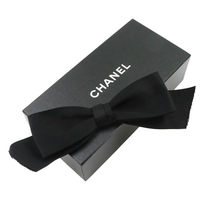 Chanel Ribbon Brooch Satin Black Vintage — view 2