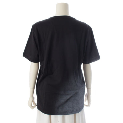 Fendi Embossed Logo Gradient Short Sleeve T-Shirt Top Afrm Black — view 4