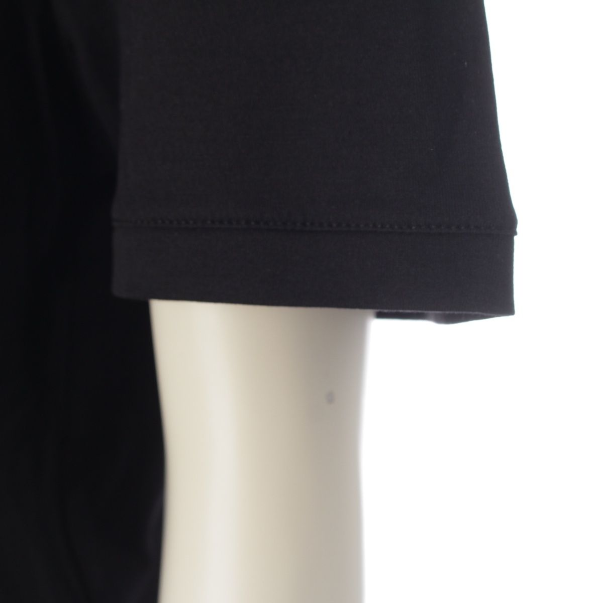 Fendi Embossed Logo Gradient Short Sleeve T-Shirt Top Afrm Black — view 6