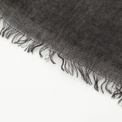 Chanel CC Logo Shawl Black White Scarf — view 4