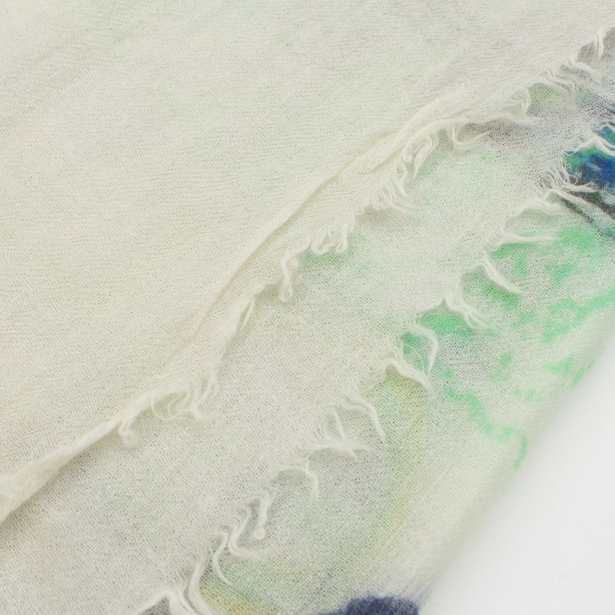 Chanel No 5 CC Logo Shawl White Multicolor Scarf — view 6