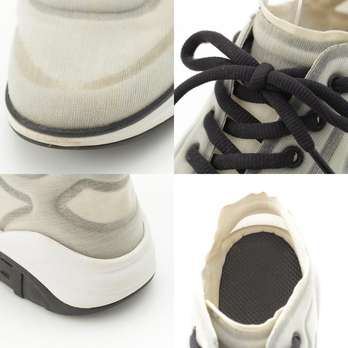 Chanel Fabric CC Logo Mesh Low-Top Sneakers Gray — view 8